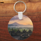 Ancient Borobudur Temple Java Indonesia Keychain (Voorkant)