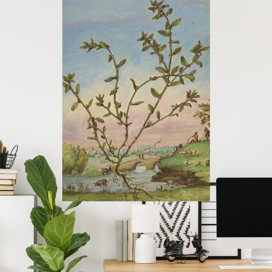 Ancient Botanical Art Mugwort Poster (Thuiskantoor)