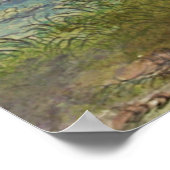 Ancient botanisch art saffron poster (Hoek)
