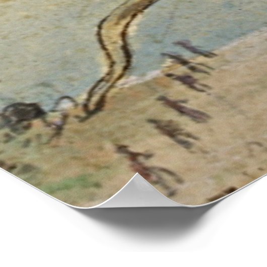 Ancient botanisch kunstgebindweed poster (Hoek)