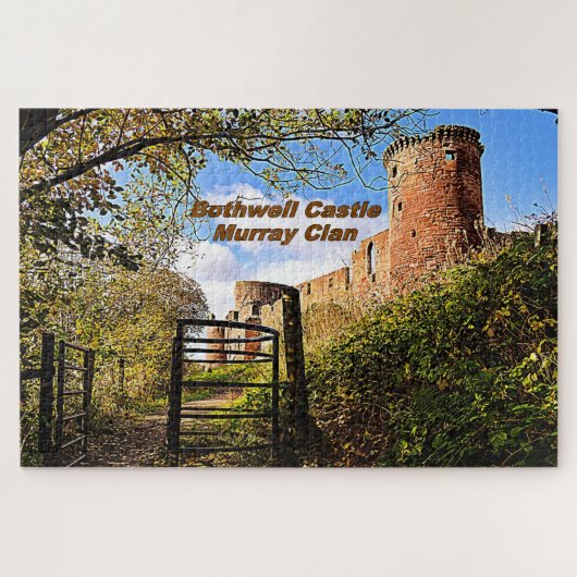 Ancient Bothwell Castle - Scottish Murray Clan Legpuzzel (Horizontaal)