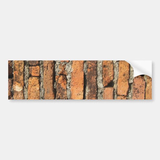 Ancient Brick Wall Bumpersticker (Voorkant)
