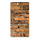 Ancient Brick Wall Etiket (Voorkant)