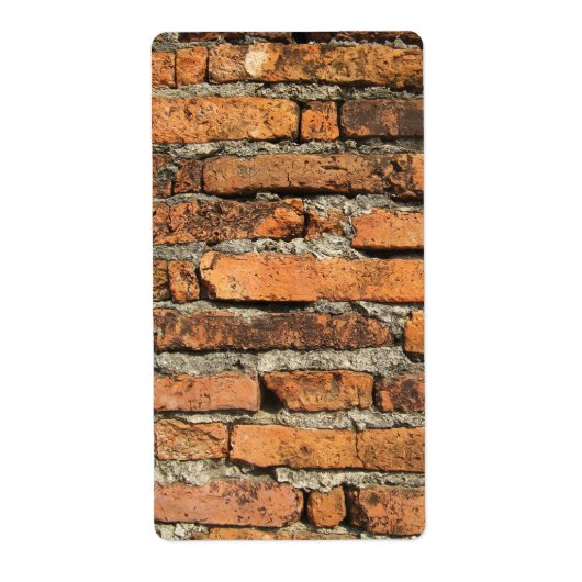 Ancient Brick Wall Etiket (Voorkant)