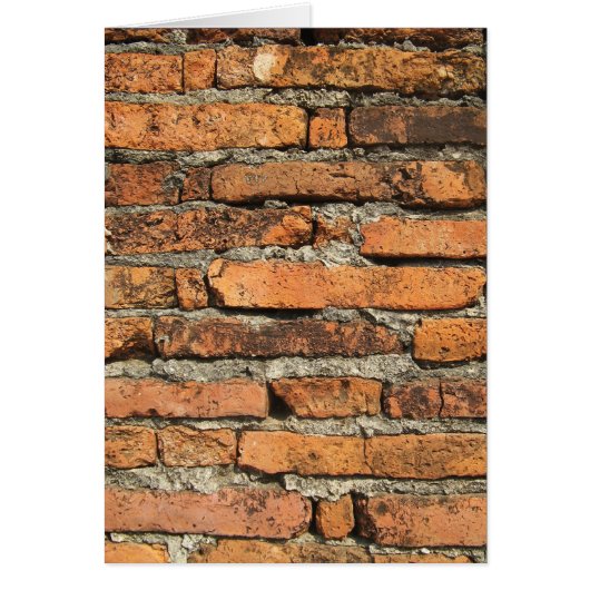 Ancient Brick Wall Kaart (Voorkant)