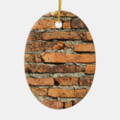 Ancient Brick Wall Keramisch Ornament (Voorkant)