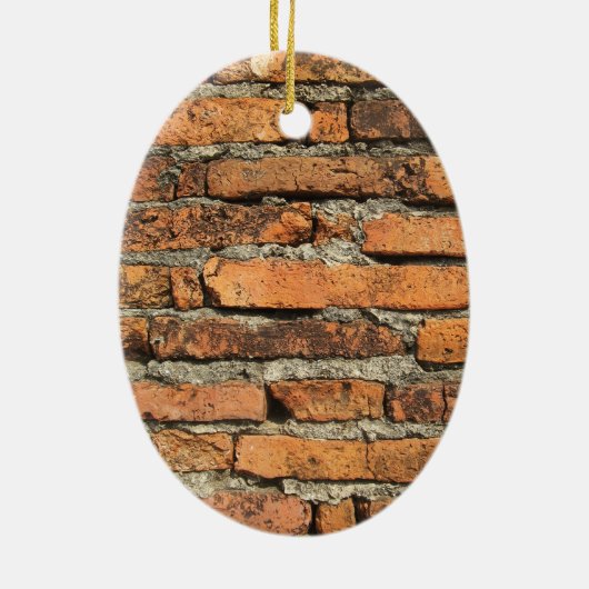 Ancient Brick Wall Keramisch Ornament (Achterkant)