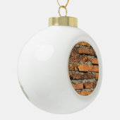 Ancient Brick Wall Keramische Bal Ornament (Links)
