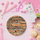 Ancient Brick Wall Papieren Bordje (Feest)