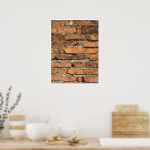 Ancient Brick Wall Poster (Keuken)
