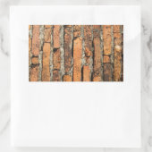 Ancient Brick Wall Rechthoekige Sticker (Tas)
