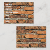 Ancient Brick Wall Visitekaartje (Voorkant / Achterkant)