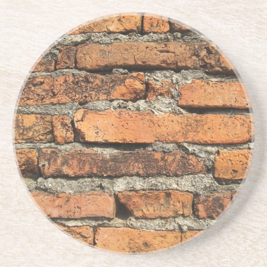 Ancient Brick Wall Zandsteen Onderzetter (Voorkant)