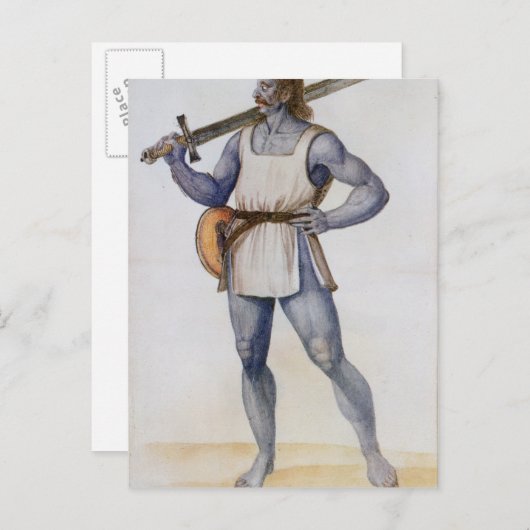 Ancient Brits Man Briefkaart (Voorkant / Achterkant)