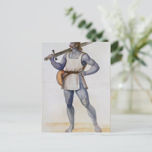 Ancient Brits Man Briefkaart (Staand voorkant)