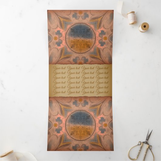 Ancient brochure drieluik kaart (Binnen)