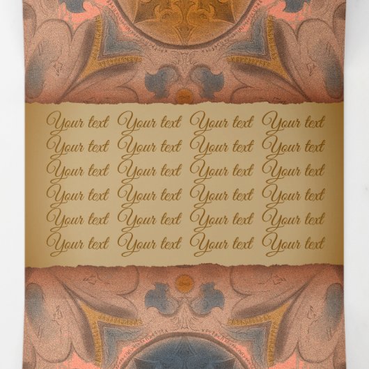 Ancient brochure drieluik kaart (Binnenkant midden)