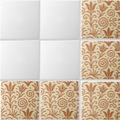 Ancient  Bronze Age Aegean Minoan Inspired Pattern Tegeltje