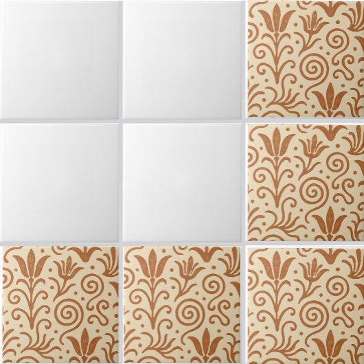 Ancient Bronze Age Aegean Minoan Inspired Pattern Tegeltje