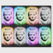 Ancient Buddha Multi Colored & Shakyamuni Cadeaupapier (Vlak)