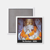 Ancient Buddha, Swayambunath, Kathmandu - Nepal Magneet (Voorkant / Achterkant)