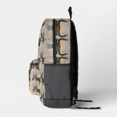 Ancient bull bedrukte rugzak (Rechts)