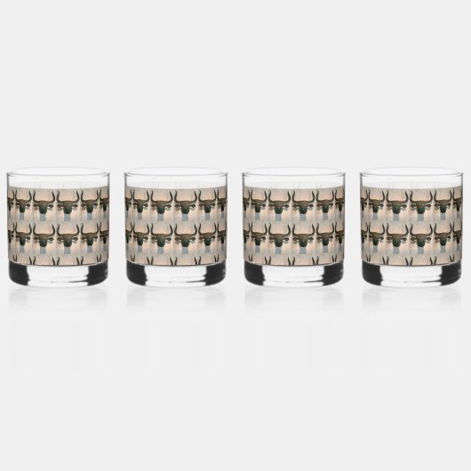 Ancient Bull Whisky Glas (Voorkant)