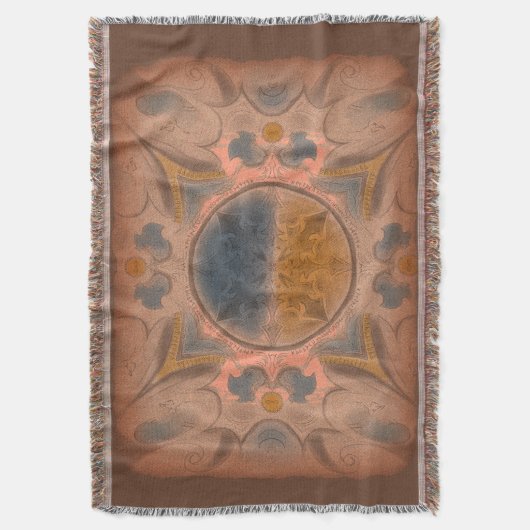 Ancient carpet Throw Blanket Deken (Voorkant Verticaal)