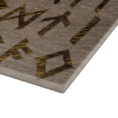 Ancient Celtic Runes Alphabet patroon Snijplank (Hoek)