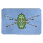 Ancient Celtic Shield and Spears Magneet (Horizontaal)