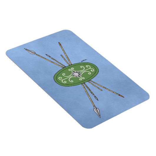 Ancient Celtic Shield and Spears Magneet (Rechterzijde)