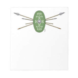 Ancient Celtic Shield and Spears Notitieblok