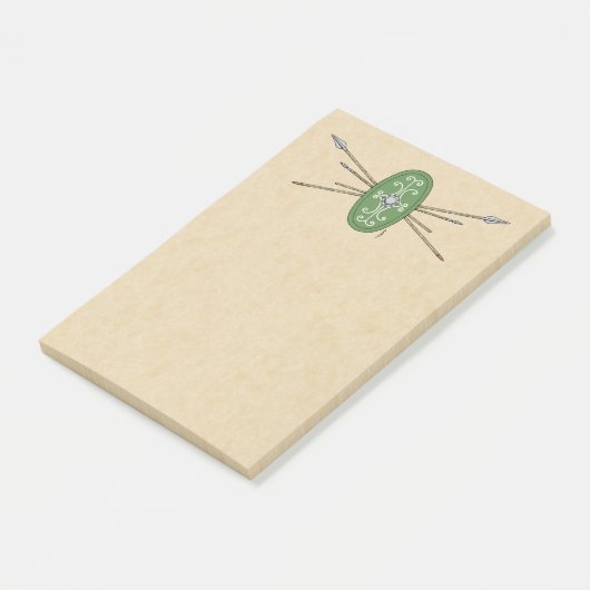 Ancient Celtic Shield and Spears Post-it® Notes (Schuin)