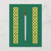 Ancient Celtic Sword and Knotwork Briefkaart (Voorkant)