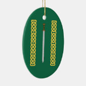 Ancient Celtic Sword and Knotwork Keramisch Ornament (Rechts)