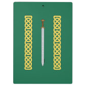 Ancient Celtic Sword and Knotwork Klembord (Achterkant)