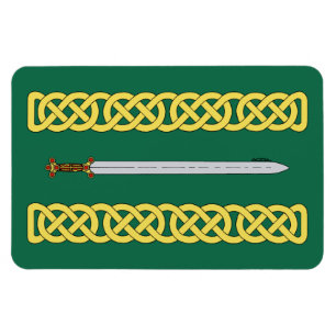 Ancient Celtic Sword and Knotwork Magneet