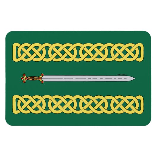 Ancient Celtic Sword and Knotwork Magneet (Horizontaal)