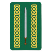 Ancient Celtic Sword and Knotwork Magneet (Verticaal)