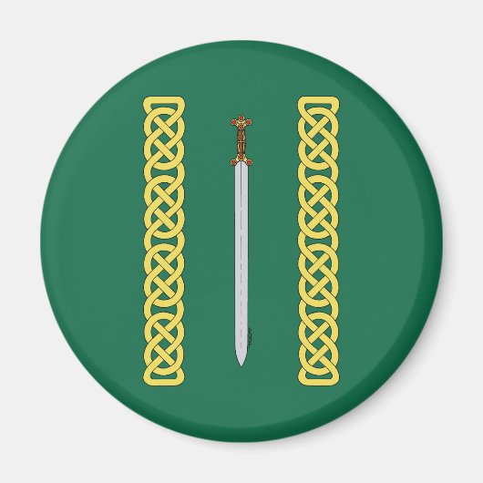 Ancient Celtic Sword and Knotwork Magneet (Voorkant)