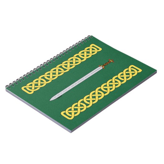 Ancient Celtic Sword and Knotwork Notitieboek (Linkerzijde)