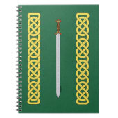 Ancient Celtic Sword and Knotwork Notitieboek (Voorkant)