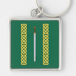 Ancient Celtic Sword and Knotwork Sleutelhanger