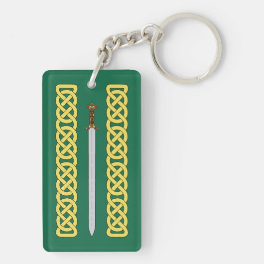 Ancient Celtic Sword and Knotwork Sleutelhanger (achterkant)
