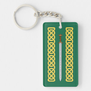 Ancient Celtic Sword and Knotwork Sleutelhanger
