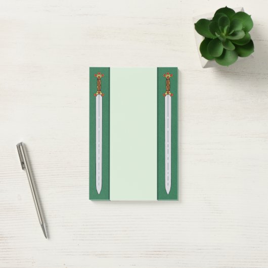 Ancient Celtic Sword Post-it® Notes (Kantoor)