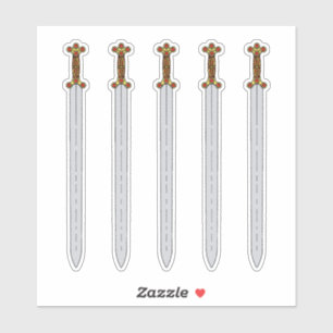 Ancient Celtic Sword Sticker