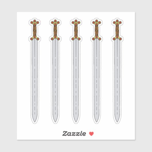 Ancient Celtic Sword Sticker (Vel)