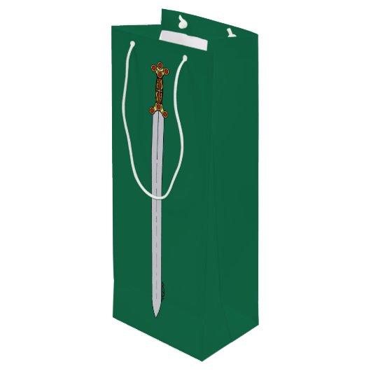 Ancient Celtic Sword Wijn Cadeautas (Achterkant Gekanteld)