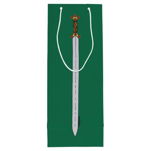 Ancient Celtic Sword Wijn Cadeautas (Achterkant)